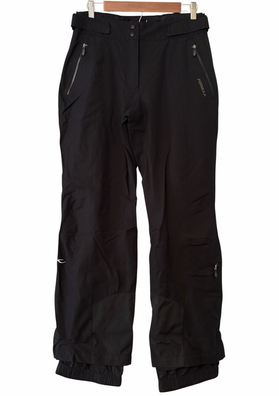 Kjus Formula Ski Pants •Women 42/XL• Black Waterproof Thermo Core Dermizax $395
